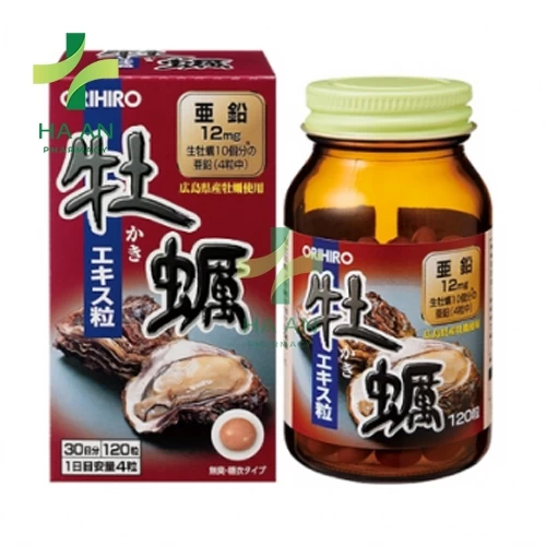 Orihiro New Oyster Extract, 120 Tablets (Chiết 
Xuất Hàu Tươi Orihiro, 120 Viên Nén)