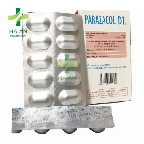 Thuốc Uống Parazacol DT.Công ty cổ phần dược phẩm Trung ương 1 - Pharbaco.