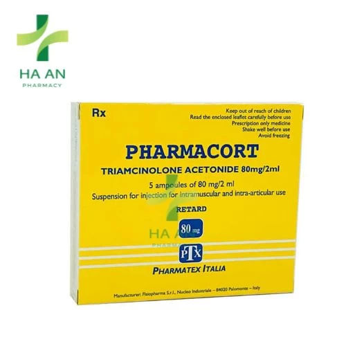 Pharmacort - Triamcinolon acetonid 80mg/2ml Fisiopharma