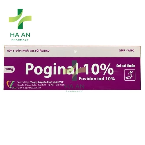 Thuốc Thụt âm đạo Poginal 10%Công ty Cổ phần Dược phẩm VCP