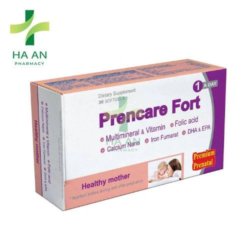 Prencare Fort - bổ sung vitamin tổng hợp cho bà bầu