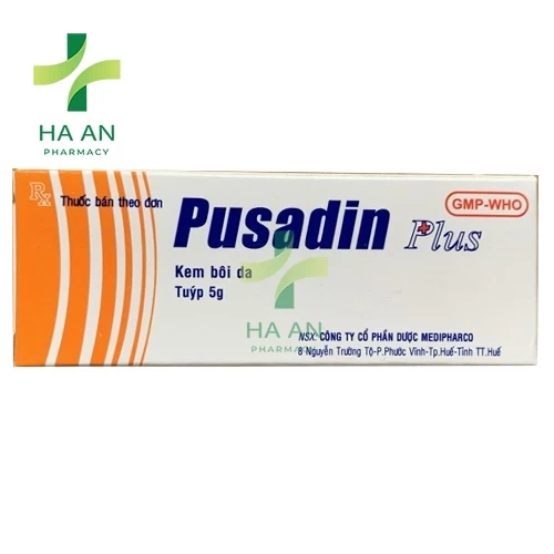 Thuốc Dùng ngoài Pusadin plus Cty CP Dược Medipharco