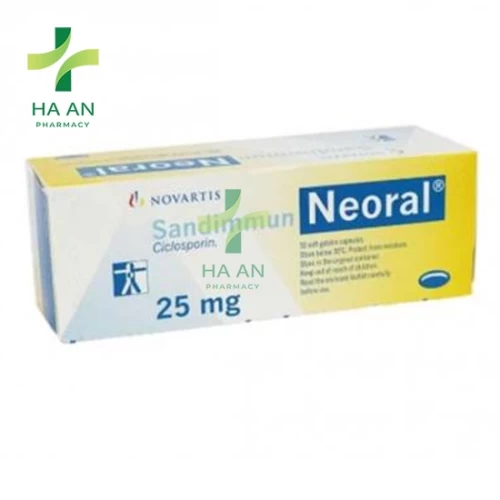 Thuốc Uống Sandimmun Neoral Cap 25mg 10x5\'s