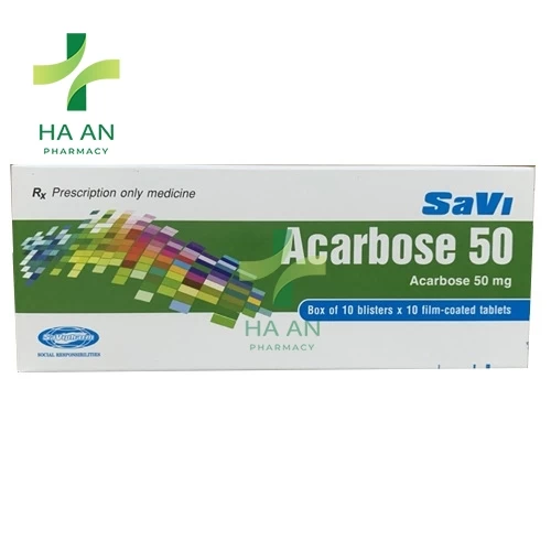 Thuốc Uống SaVi Acarbose 50Công ty CPDP SaVi