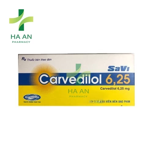 Thuốc Uống SaVi Carvedilol 6.25Công ty CPDP SaVi