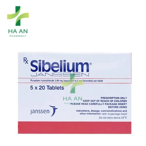 Sibelium - Flunarizine 5mg Janssen
