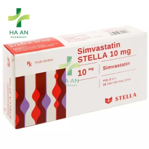 Thuốc Uống Simvastatin Stella 10mgCông Ty TNHH Liên Doanh Stellapharm - Chi Nhánh 1