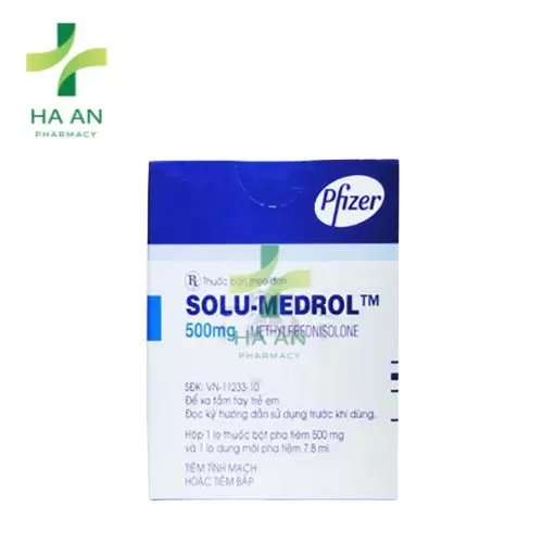 Solu-Medrol - Methylprednisolone 500mg Pfizer