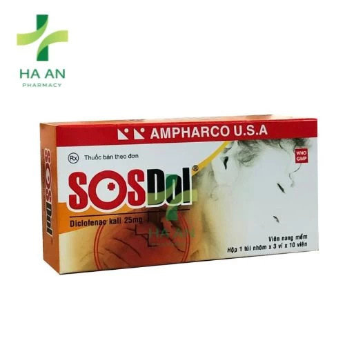 Sosdol - Diclofenac kali 25mg Ampharco U.S.A