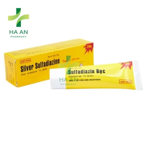 Thuốc Dùng ngoài Sulfadiazin bạcCty CP Dược Medipharco (10 tuýp)
