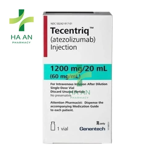 Thuốc Tiêm truyền tĩnh mạch TecentriqCSSX: Roche Diagnostics GmbH; CS đóng gói và xuất xưởng: F.Hoffmann-La Roche Ltd.