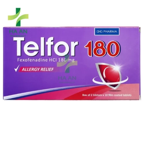 Thuốc Uống Telfor 180CTCP Dược Hậu Giang - CN nhà máy DP DHG tại Hậu Giang