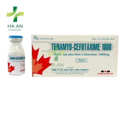 Thuốc Tiêm, Tiêm truyền Tenamyd-Cefotaxime 1000Công ty cổ phần dược phẩm Tenamyd