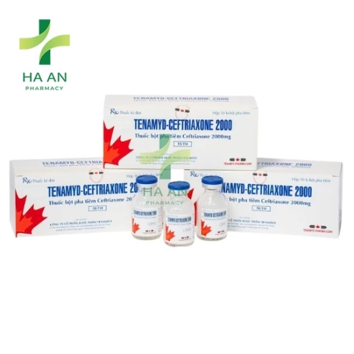 Thuốc Tiêm Ceftriaxone 2000Công ty cổ phần dược phẩm Tenamyd