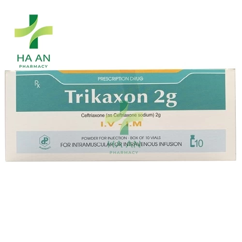 ThuốcTiêm Trikaxon 2gCông ty cổ phần dược phẩm Trung ương I - Pharbaco