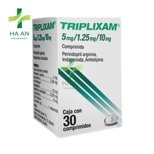 Thuốc Uống TRIPLIXAM 5MG/1.25MG/5MG Servier (Ireland) Industries Ltd
