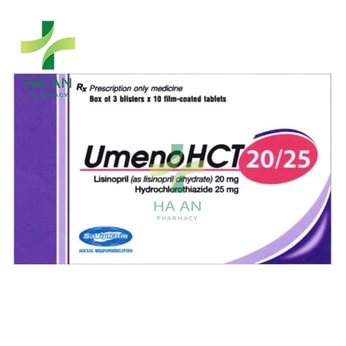 Thuốc Uống UmenoHCT 20/25 Công Ty Cổ Phần Dược Phẩm Savi