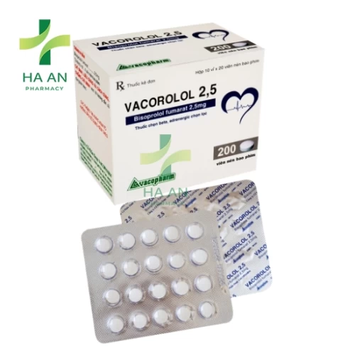 Thuốc Uống VACOROLOL 2,5Công ty Cổ phần Dược Vacopharm