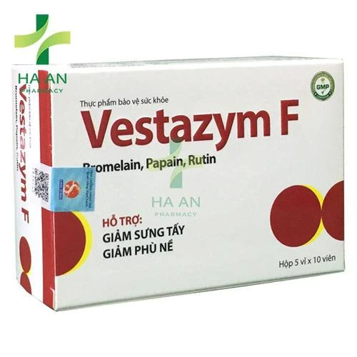 Vestazym F hỗ trợ giảm sưng tấy, phù nề