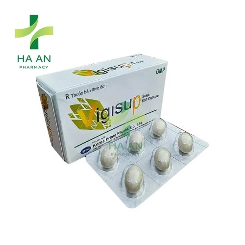 Thuốc Đặt âm đạo Vigisup Susp. Soft Capsule Korea Prime Pharm. Co., Ltd.