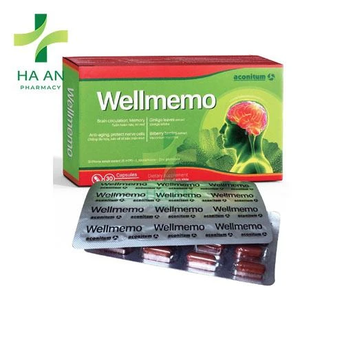 Wellmemo Hỗ trợ tăng lưu thông máu, tăng tuần hoàn máu tới não