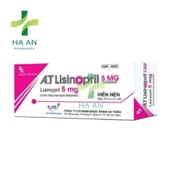 Thuốc Uống A.T Lisinopril 5 mgCông Ty Cổ Phần Dược Phẩm An Thiên