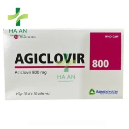 Thuốc Uống AGICLOVIR 800CN Cty CPDP Agimexpharm - Nhà máy SX DP Agimexpharm