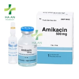 Thuốc Tiêm truyền Amikacin 500Công Ty Cổ Phần Dược – Trang Thiết Bị Y Tế Bình Định (Bidiphar)