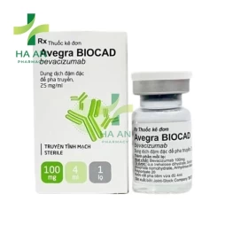 Thuốc Tiêm/tiêm truyền Avegra Biocad 100mg/4ml JSC "BIOCAD" 