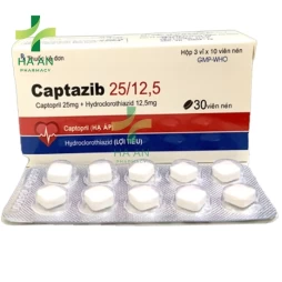 Thuốc Uống Captazib 25/12,5 Công Ty Cổ Phần Dược Phẩm Tipharco