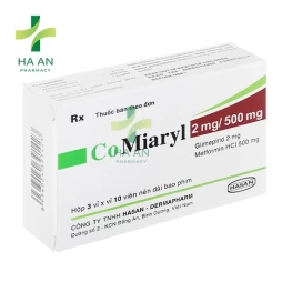 Thuốc uống Comiaryl 2mg/500mg Công ty TNHH Hasan - Dermapharm