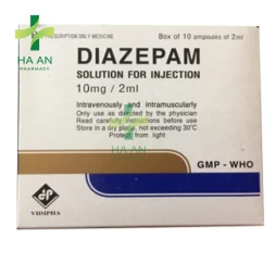 Thuốc Tiêm Diazepam 10mg/2mlChi nhánh Công ty cổ phần dược phẩm trung ương Vidipha Bình Dương
