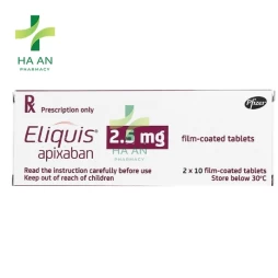 Thuốc Uống EliquisNSX:Bristol-Myers Squibb Manufacturing Company; CSĐG: Catalent Anagni S.r.l.