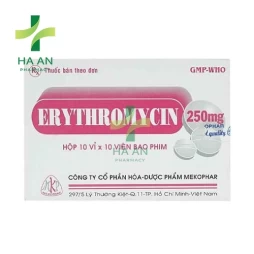 Erythromycin 250mg Mekophar