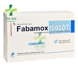 Thuốc Uống Fabamox 1000 DTCông ty cổ phần dược phẩm Trung ương I - Pharbaco