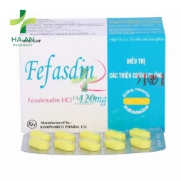 Thuốc Uống Fefasdin 120Công Ty Cổ Phần Dược Phẩm Khánh Hòa