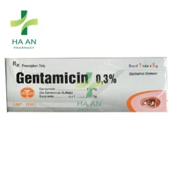 Thuốc Tra mắt Gentamicin 0,3%CTCP Dược phẩm Quảng Bình (10 hộp)