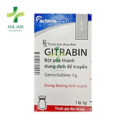 Thuốc Tiêm Gitrabin 1gActavis Italy S.p.A-Nerviano Plant