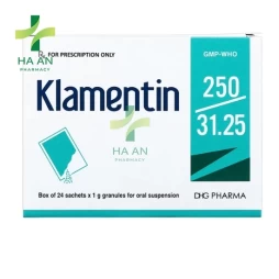 Thuốc Uống Klamentin 250/31.25 CTCP Dược Hậu Giang - CN nhà máy DP DHG tại Hậu Giang