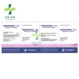 Thuốc TiêmMeropenem 1gCông ty cổ phần dược phẩm Trung ương I - Pharbaco