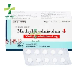 Thuốc Uống Methyl prednisolon 4Công Ty Cổ Phần Dược Phẩm Khánh Hòa