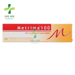 Thuốc Đặt âm đạo METRIMA 100Công ty cổ phần dược phẩm 3/2