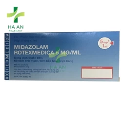 ThuốcTiêm/ truyềnMidazolam Rotexmedica 5mg/mlPanpharma GmbH