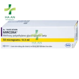 Thuốc Tiêm Mircera 50mcg/0.3ml Inj. B/1CSSX: F. Hoffmann - La Roche Ltd.; Cơ sở đóng gói và xuất xưởng: Roche Diagnostics GmbH