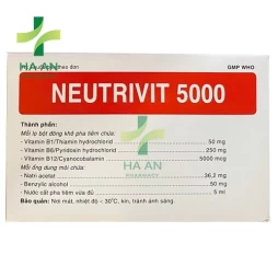 Thuốc Tiêm Neutrivit 5000Công Ty Cổ Phần Dược – Trang Thiết Bị Y Tế Bình Định (Bidiphar)