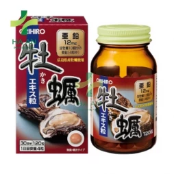 Orihiro New Oyster Extract, 120 Tablets (Chiết 
Xuất Hàu Tươi Orihiro, 120 Viên Nén)