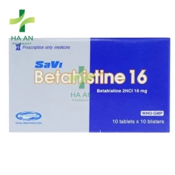 Thuốc Uống SaVi Betahistine 16Công Ty Cổ Phần Dược Phẩm Savi