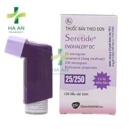 Thuốc Hít qua đường miệng Seretide Evohaler DC 25/250 mcg- Glaxo Wellcome SA