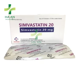 Thuốc Uống Simvastatin 20Cty CP Dược Medipharco