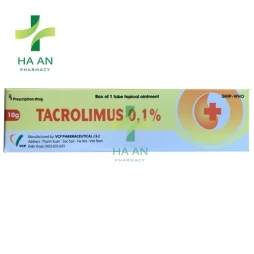 ThuốcDùng ngoài Tacrolimus 0,1%Công Ty Cổ Phần Dược Phẩm Vcp